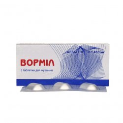 Вормил (аналог Альдазол, Альбендазол) жевательные таблетки 400 мг N3 в Йошкар-Оле и области фото
